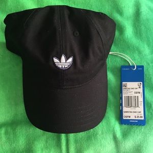 Adidas Samstag hat in black trefoil new! No pin